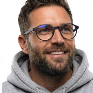 computer eyewear zastitne naocare za kompjuter Edge Crne model muskarac side